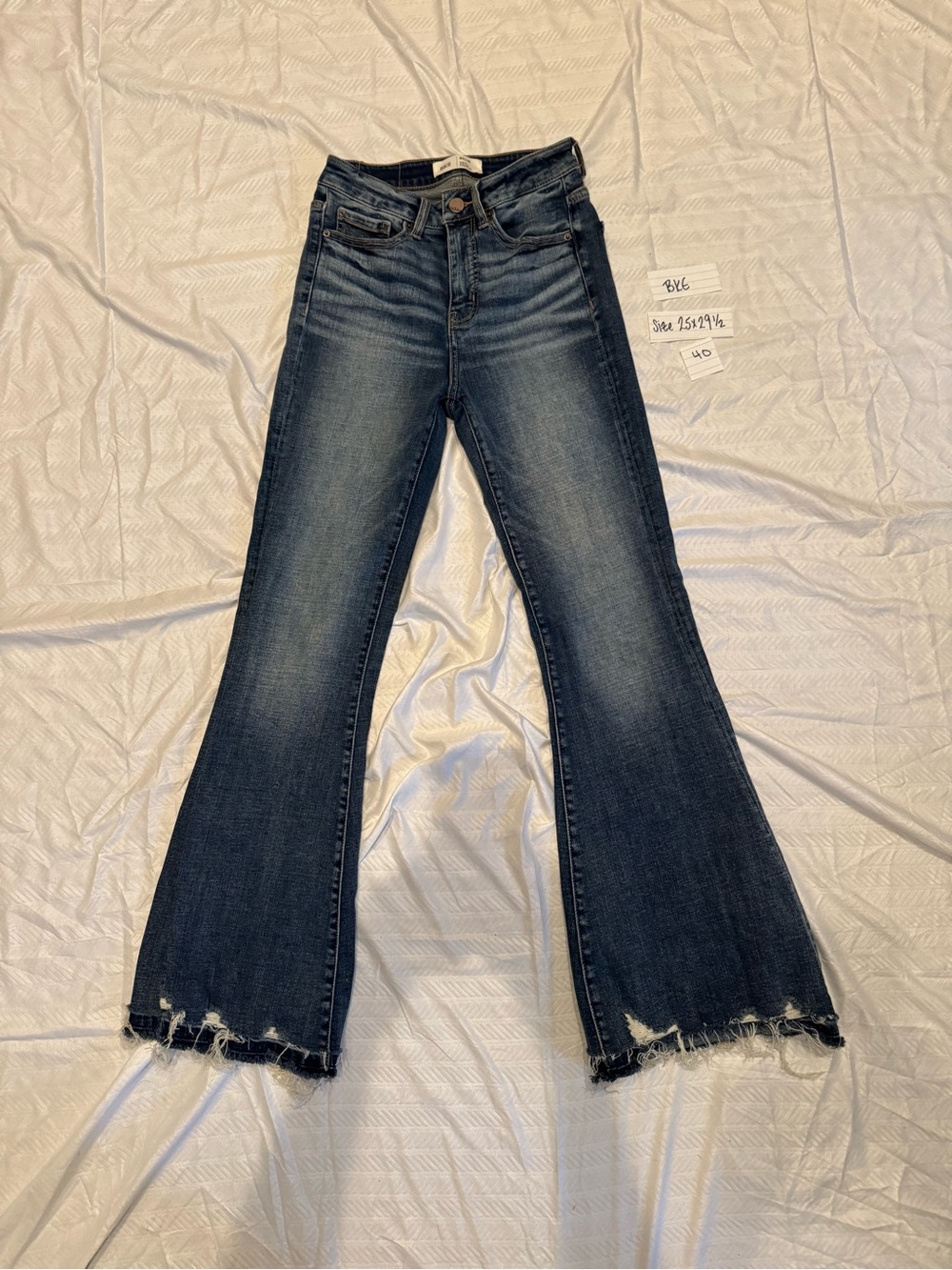 BKE Billie high rise slim fit flare 25x29 1/2